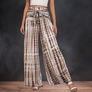 TIE DYE WIDE LEG PANTS